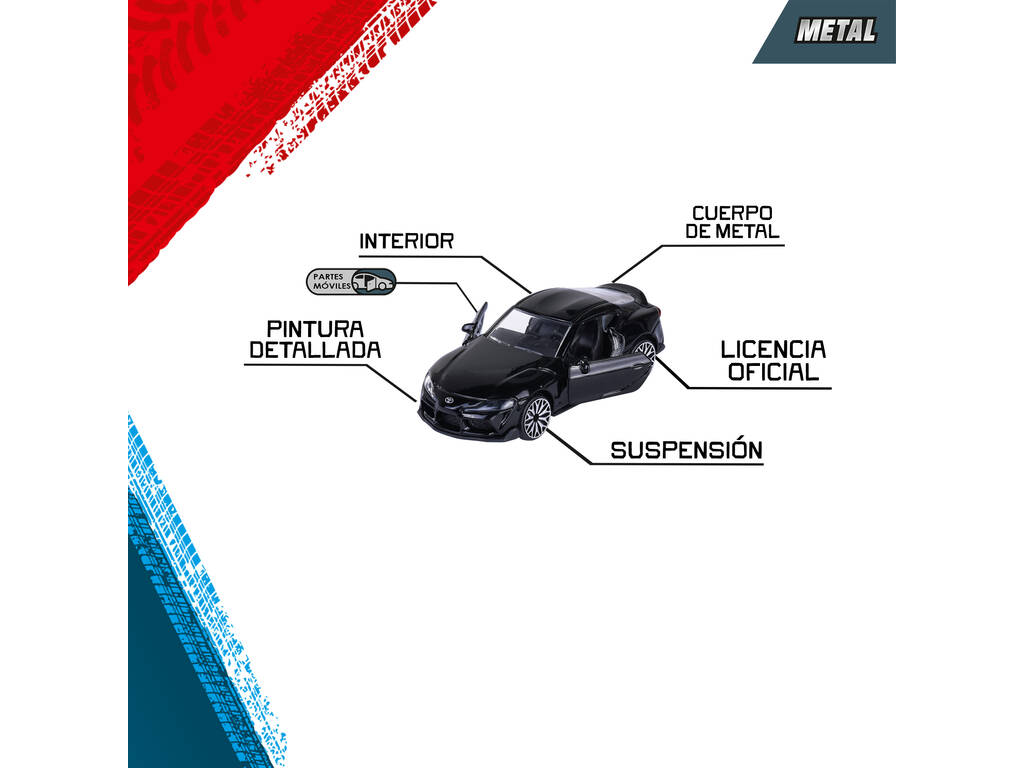 Majorette Pack 5 Coches de Metal Black Edition