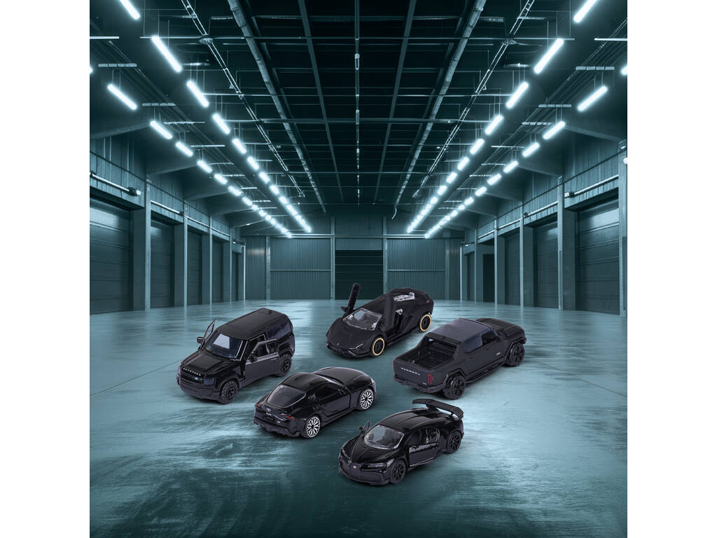 Majorette Pack 5 Coches de Metal Black Edition