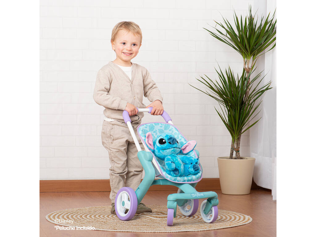 Disney Stitch Passeggino con peluche Stitch da 25 cm