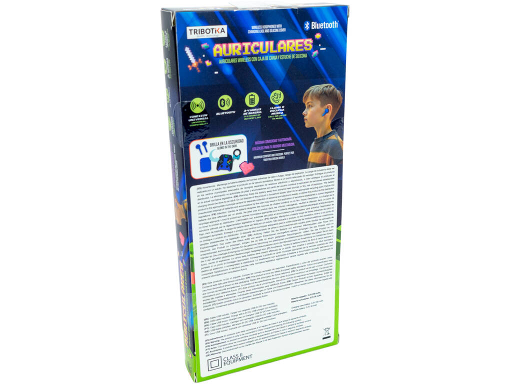 Auriculares Inalámbricos Gaming con Caja de Carga y Accesorios