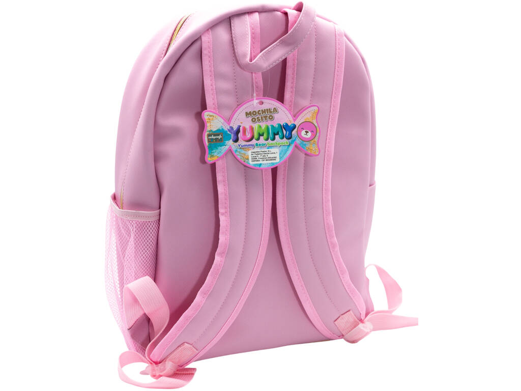 Sac à dos Ourson Yummy de 40 cm avec porte-clés