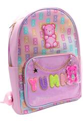 Zainetto Orsetto Yummy da 40 cm con portachiavi