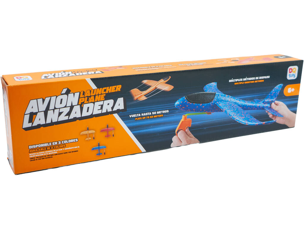 Avión Lanzadera Rojo de 12x48x49 cm