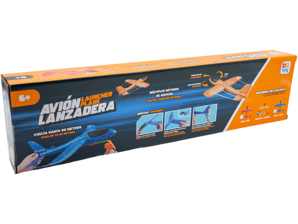 Avião Lançadora Laranja de 12x48x49 cm