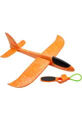 Avion navette orange de 12 x 48 x 49 cm