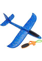 Avion navette bleu de 12 x 48 x 49 cm
