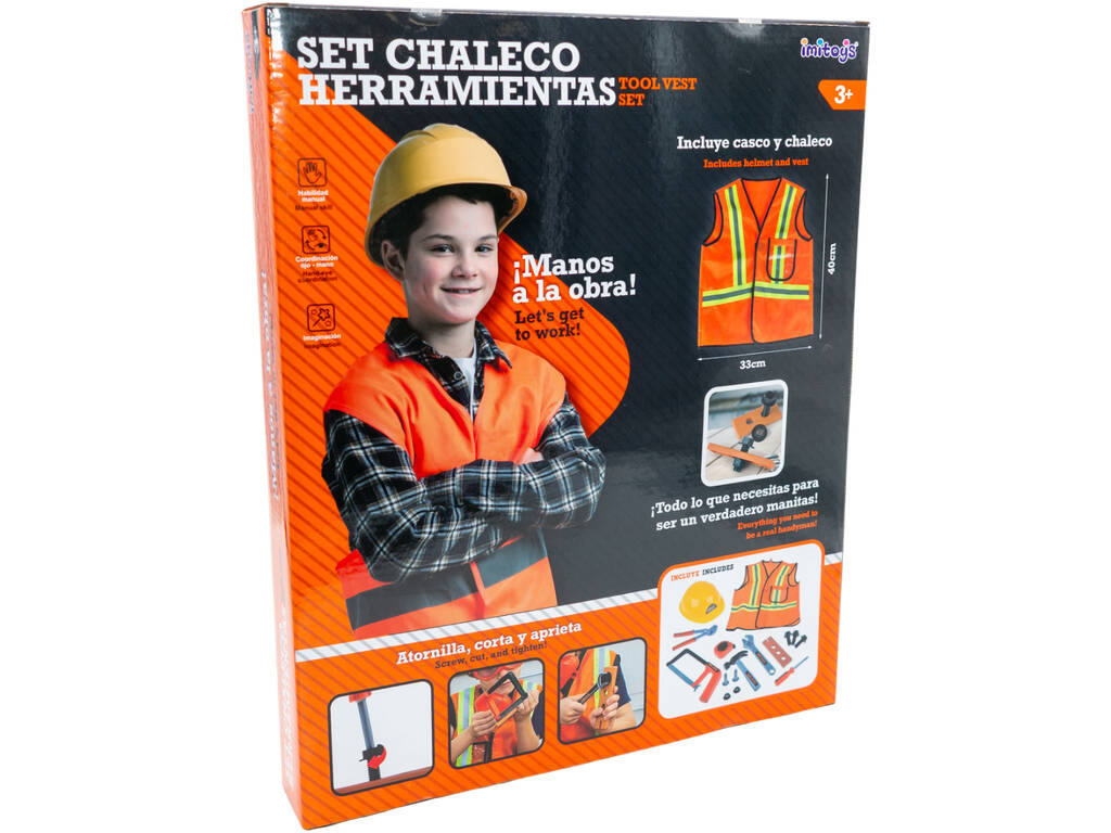 Conjunto de Ferramentas com Colete e Acessórios