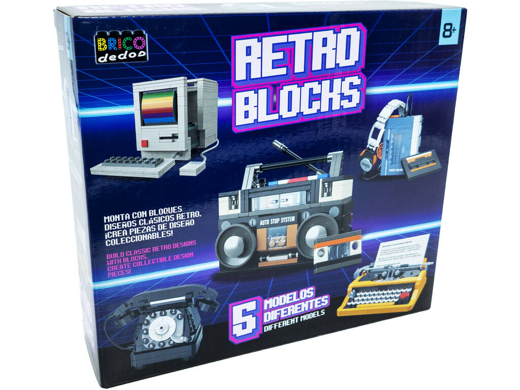 Retro Blocks Radiocasete Retro de 156 Piezas