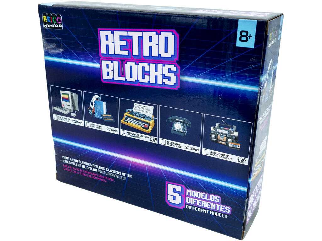 Retro Blocks Radiocasete Retro de 156 Piezas