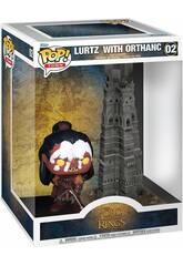Funko Pop Town Le Seigneur des Anneaux Figurine Lurtz avec Orthanc