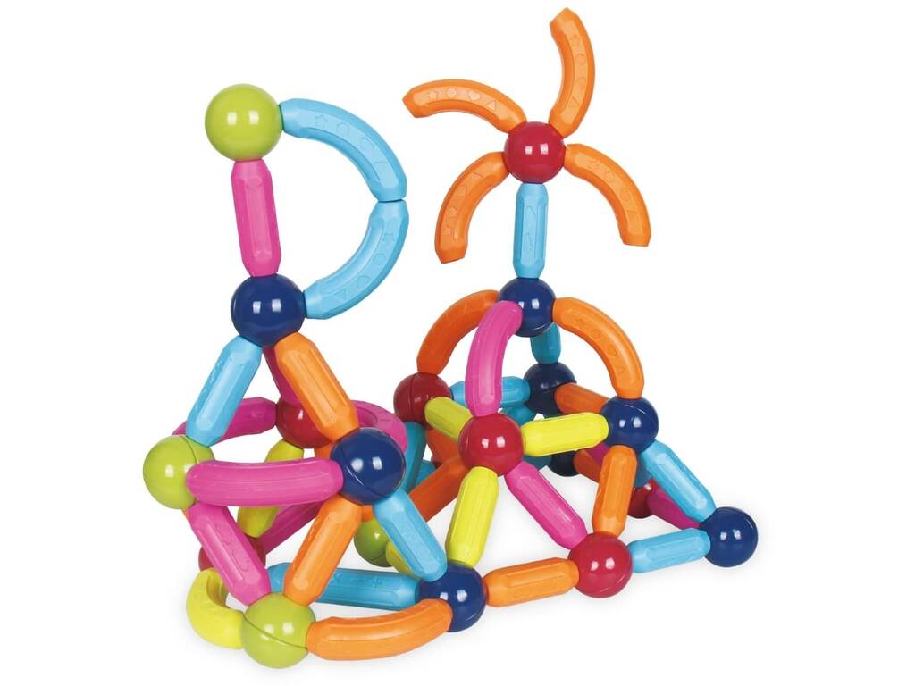 Juego Magnético de Barras y Bolas con 106 Piezas