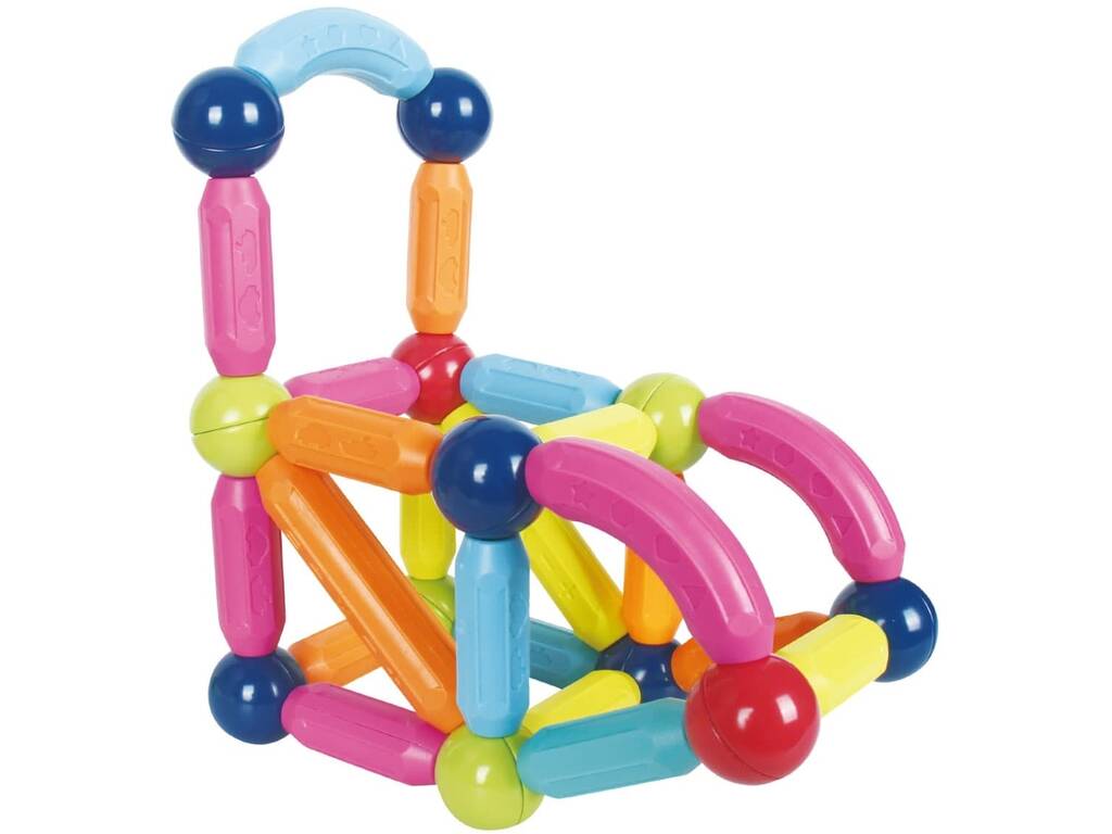 Juego Magnético de Barras y Bolas con 106 Piezas