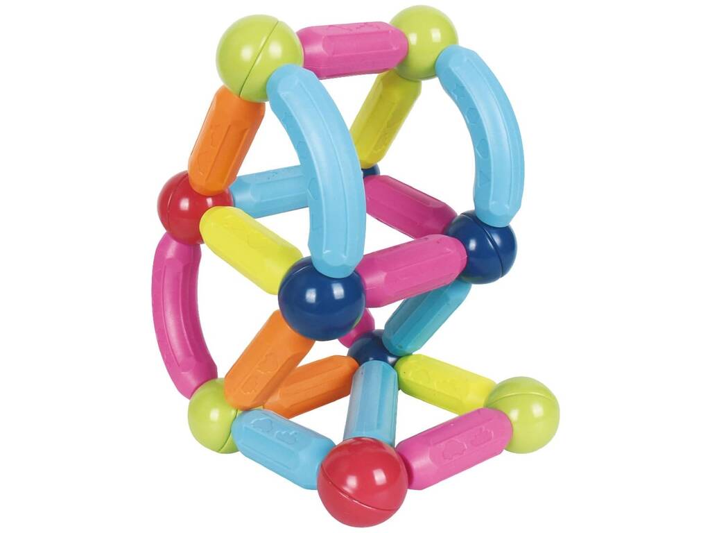Juego Magnético de Barras y Bolas con 106 Piezas