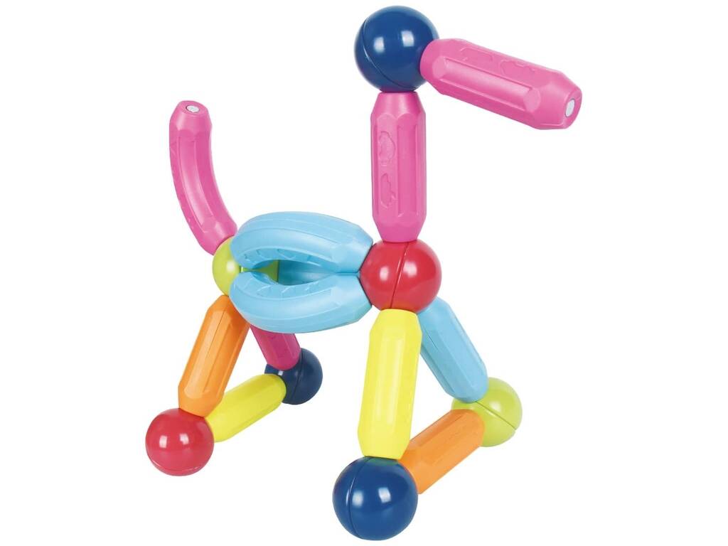 Juego Magnético de Barras y Bolas con 106 Piezas