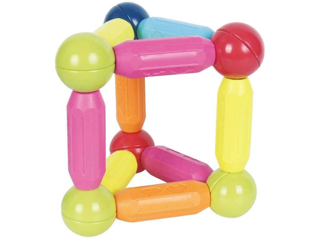 Juego Magnético de Barras y Bolas con 106 Piezas