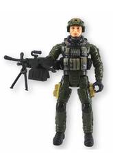 Spezialeinheiten Figur Grüne Uniform 22,5 cm mit Helm