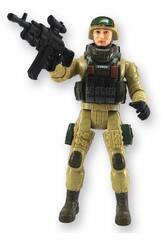 Spezialeinheiten Figur Hellgrüne Uniform 22,5 cm mit Helm und Brille