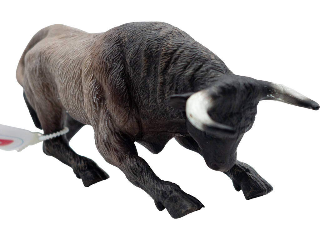 Figura Toro Embistiendo Gris de 5x4x15 cm