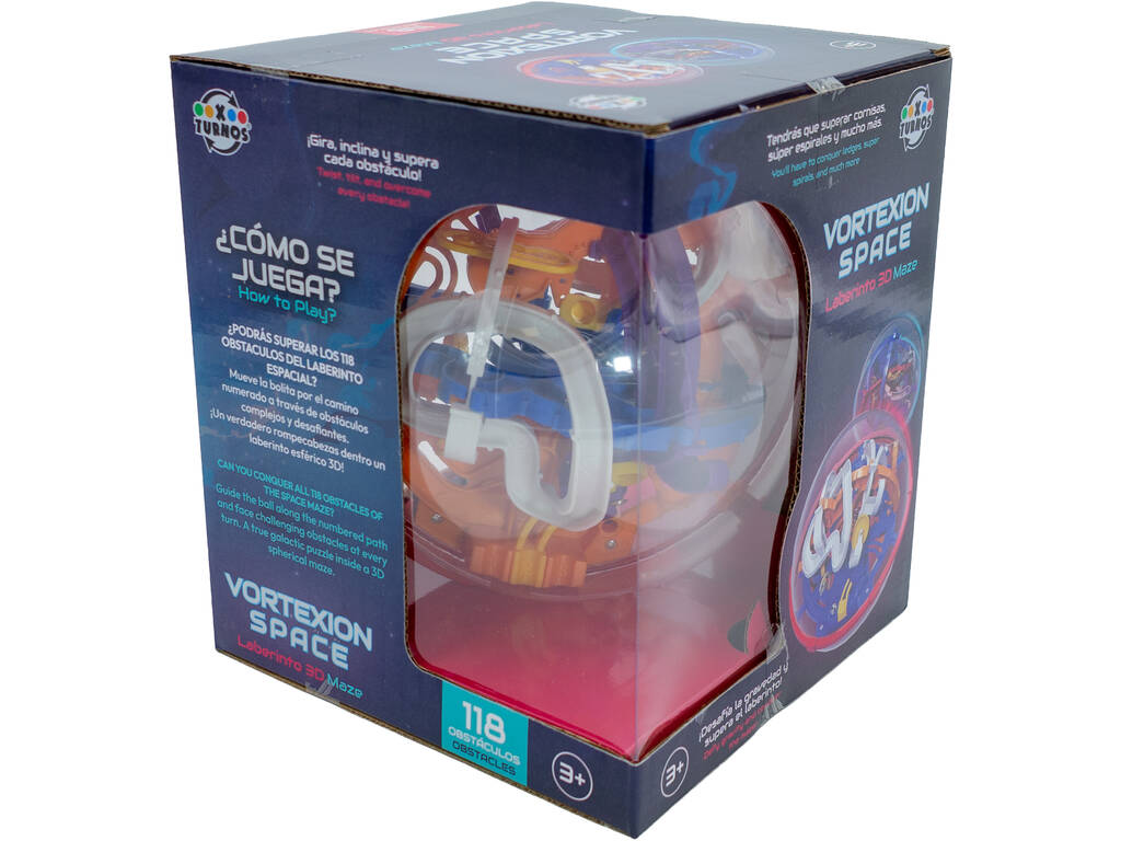 Labyrinthe 3D Boule Vortexion Space Rouge avec 118 obstacles