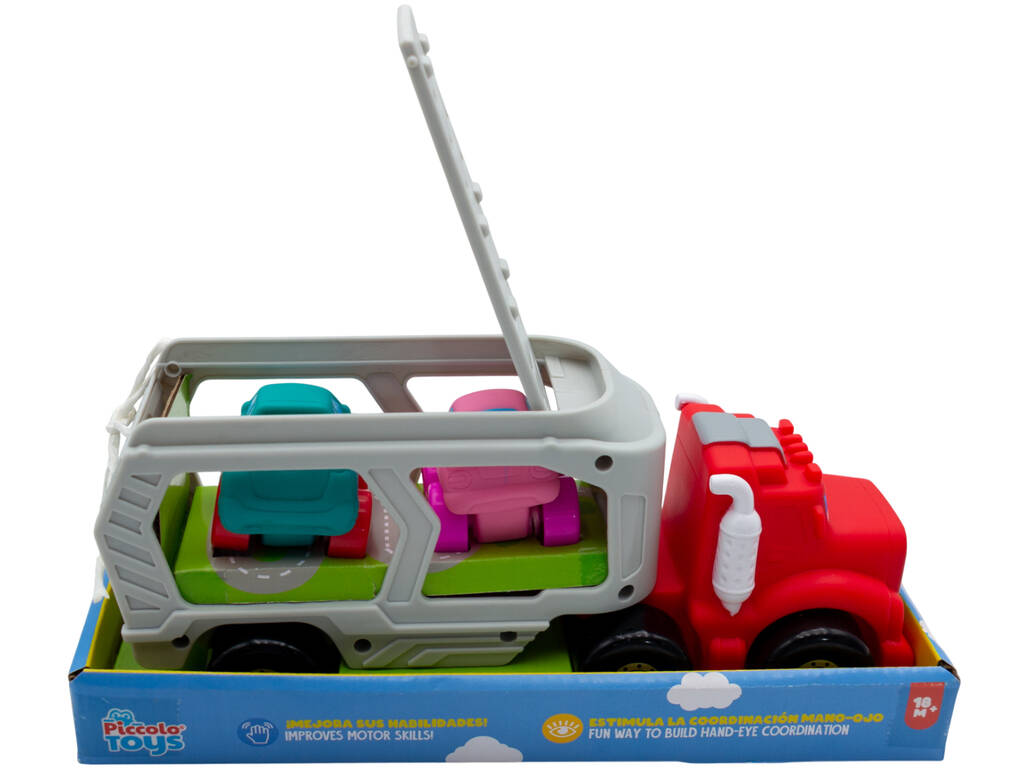 Camión Portacoches de 25 cm con 2 Mini Coches