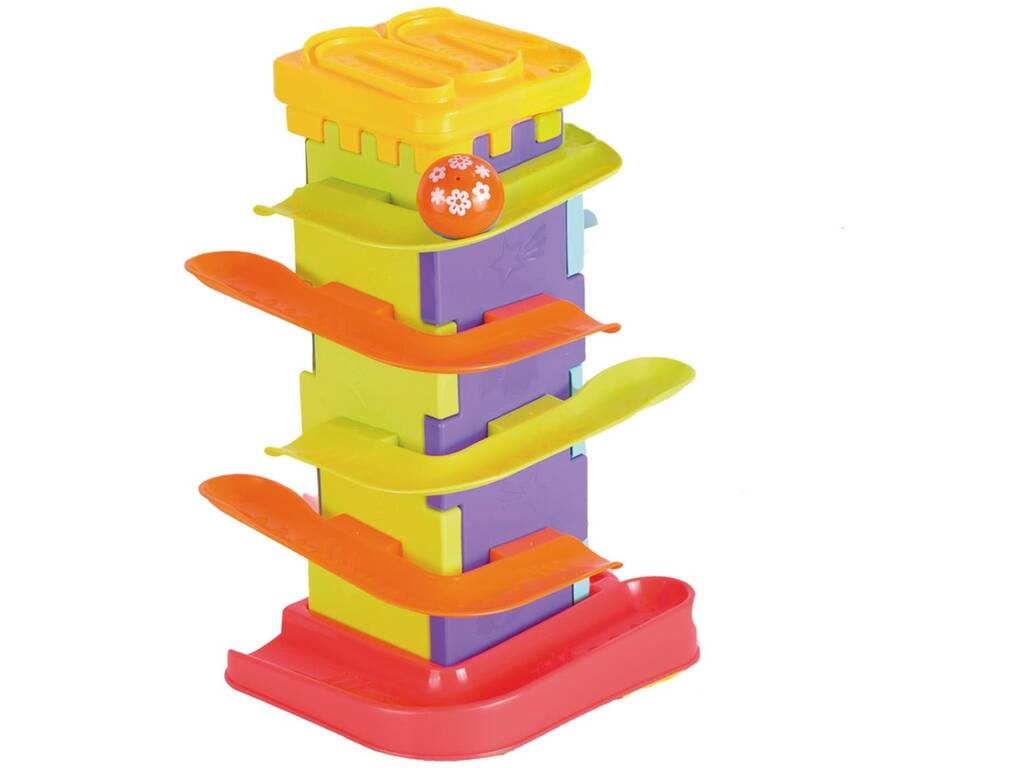 Torre di attività con scivoli e palline