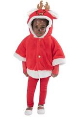 Costume da Baby Babbo Natale Reno taglia XXS con cappuccio
