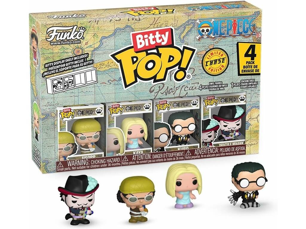 Funko Bitty Pop One Piece Pack 4 com Usopp