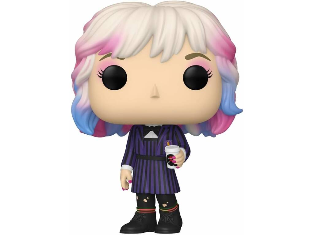 Funko Pop Television Wednesday Figura Enid Sinclair con caffè