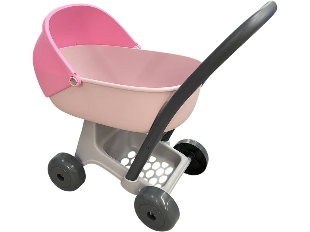 Cucosito Pack Chariot de poupée avec poupée bébé Pipi de 32 cm et accessoires