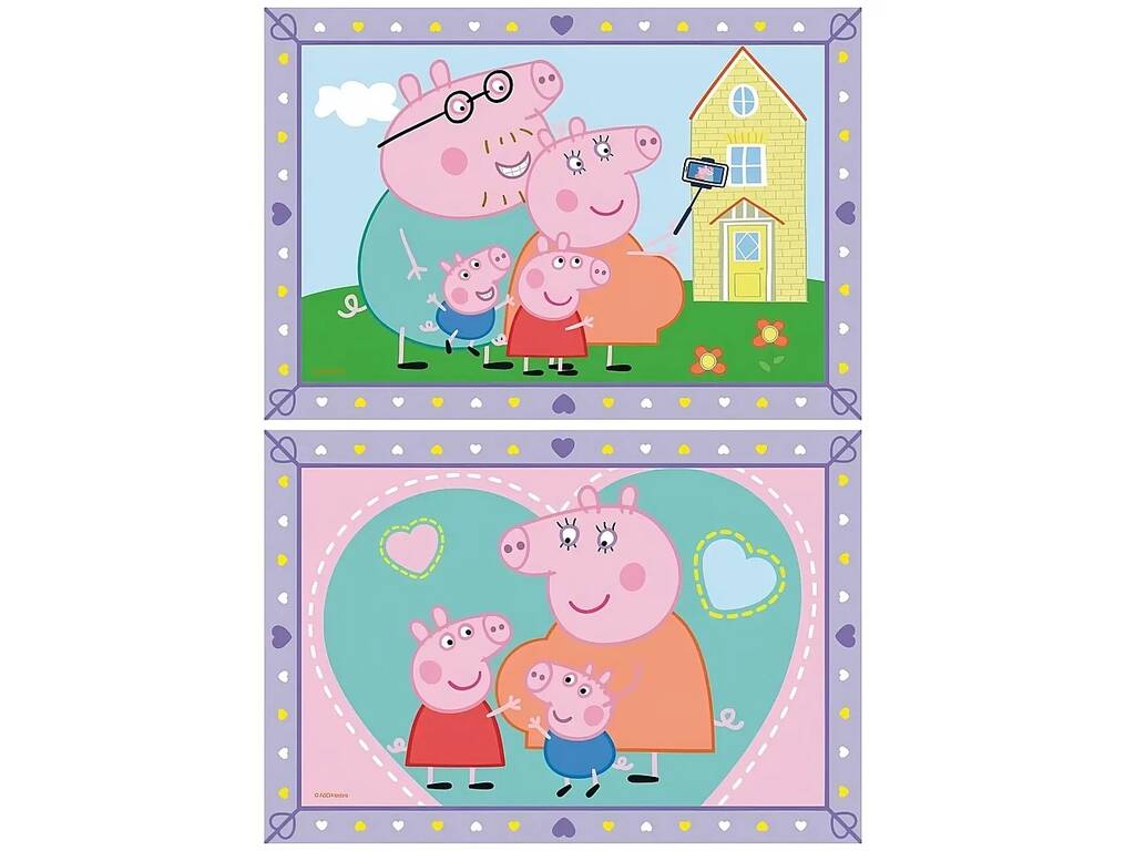 Creart Peppa Pig con 2 Imágenes de la Familia de Peppa