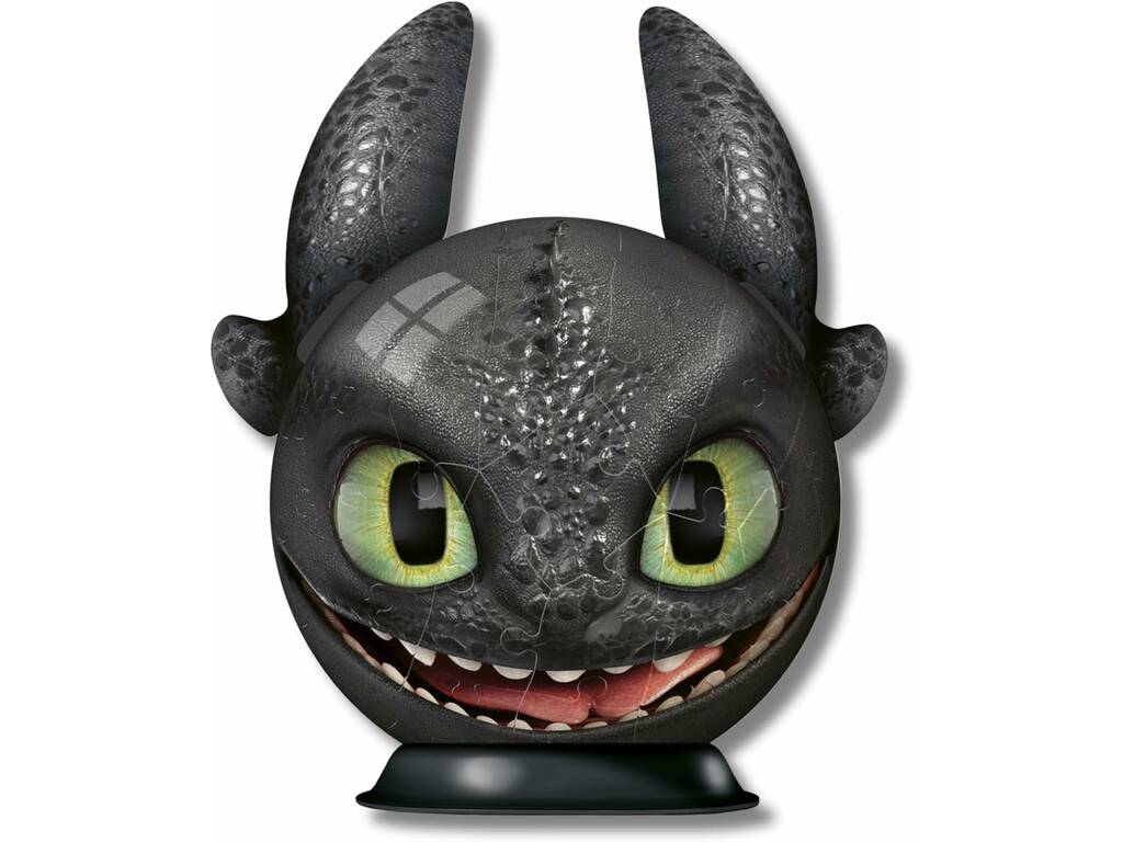 Puzzle 3D Dragons Testa di Desdentado con orecchie