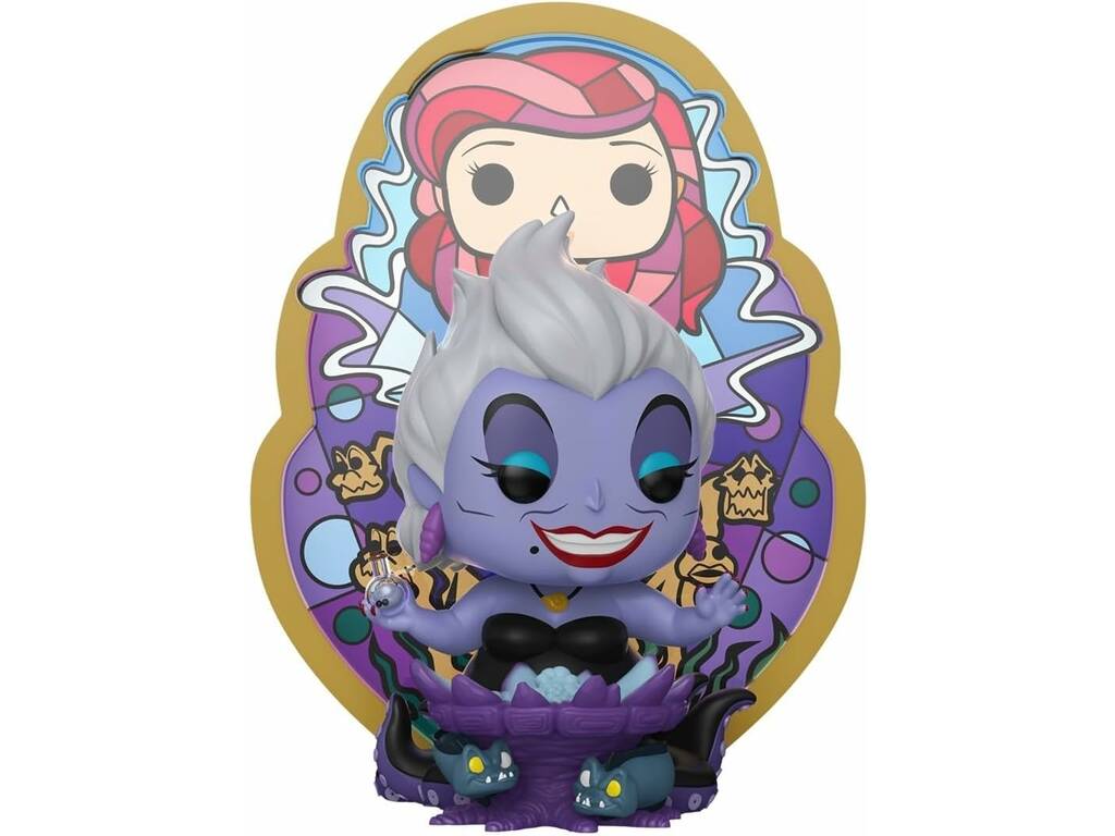 Funko Pop Deluxe A Pequena Sereia Figura Úrsula com Vitral