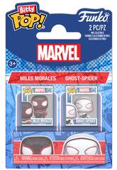 Funko Bitty Pop Marvel Spiderman Pack 2 avec Miles Morales et Ghost-Spider