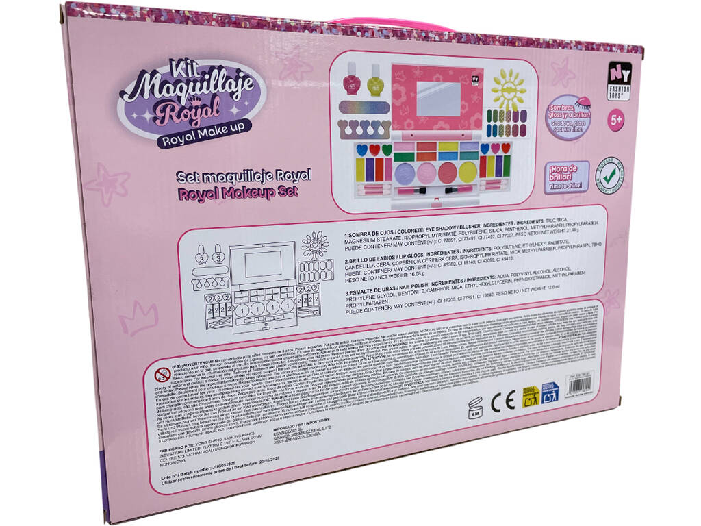 Kit de maquillage royal avec étui et accessoires