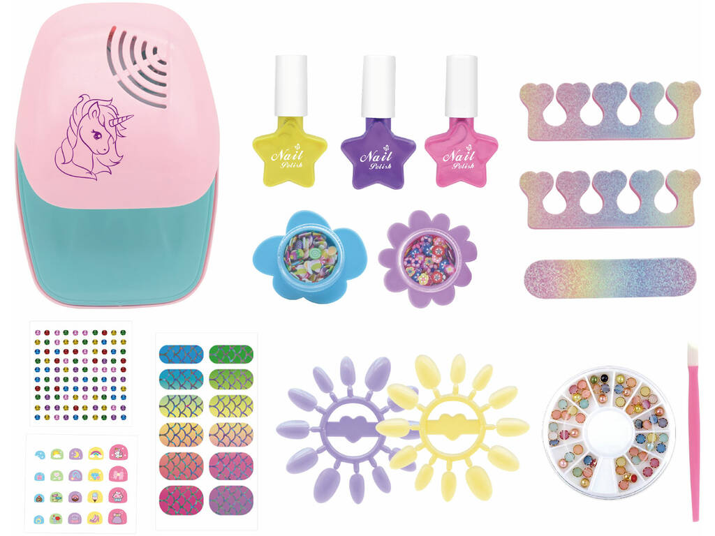 Centre de beauté Kit de manucure avec sèche-ongles et accessoires