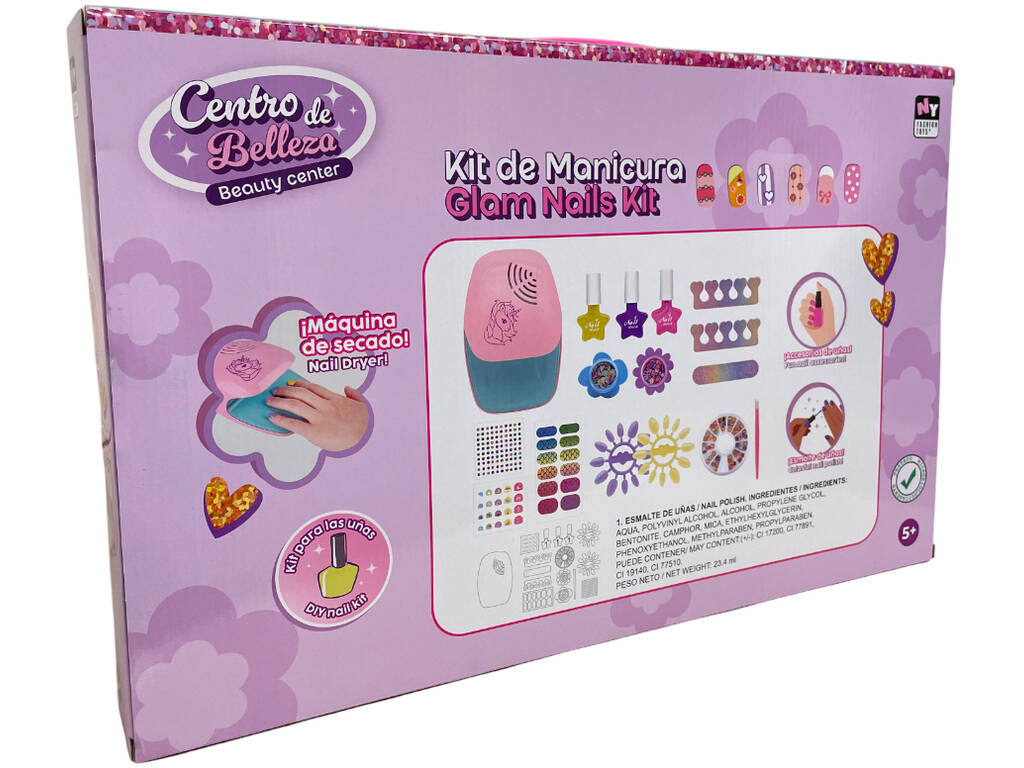 Centre de beauté Kit de manucure avec sèche-ongles et accessoires