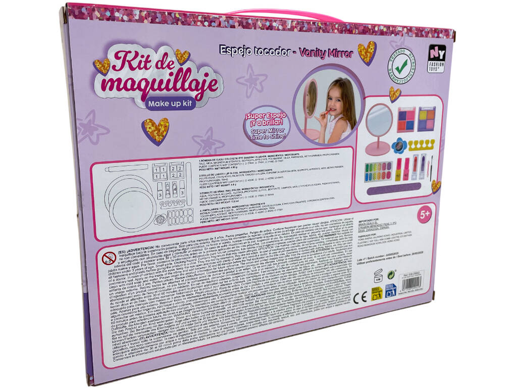 Trousse de maquillage avec miroir et accessoires