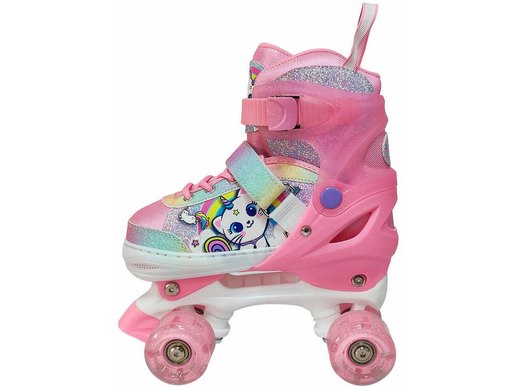 Patines Fantasy Roller Gatito Unicornio Talla 31-34