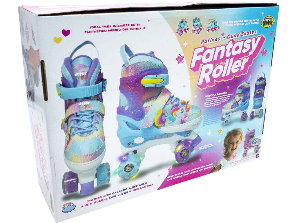 Patines Fantasy Roller Unicornio Talla 31-34