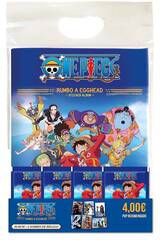 One Piece Rumbo a Egghead Starter Pack Sticker-Album mit 4 Umschlägen