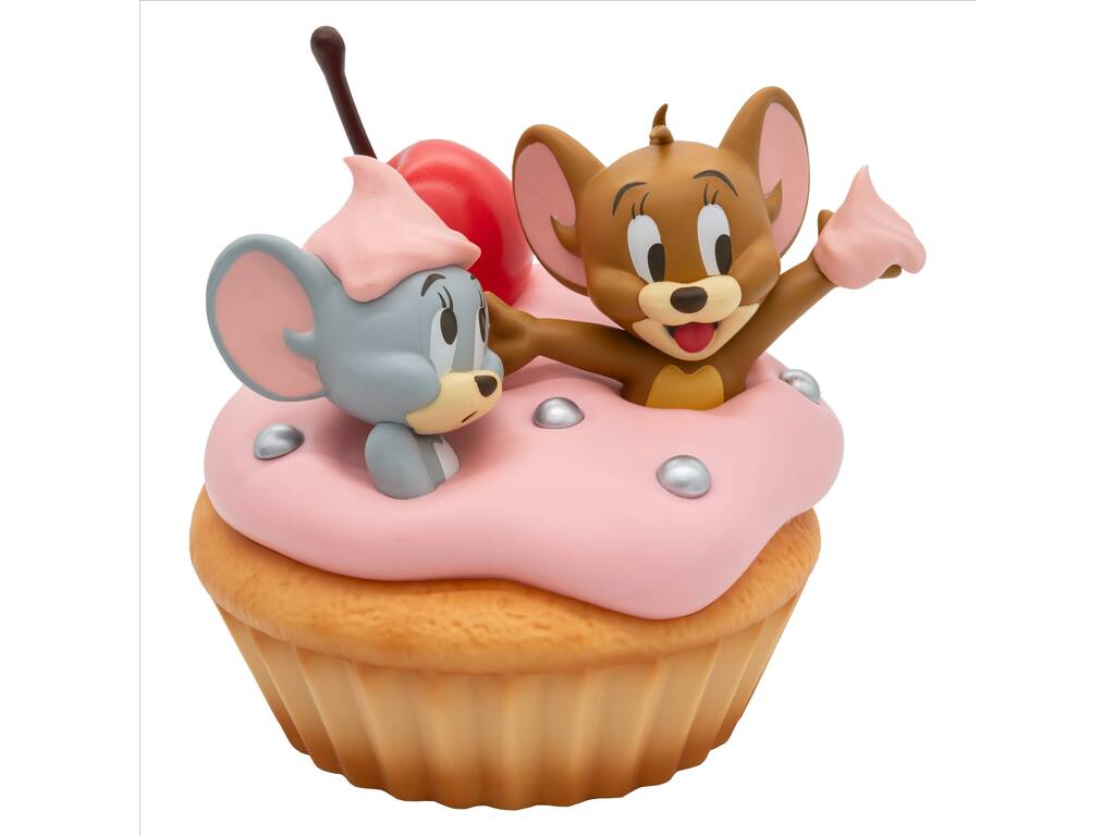 Tom e Jerry 85 Aniversário Big Sofvifigure Figura Sweet Cupcake 12 cm