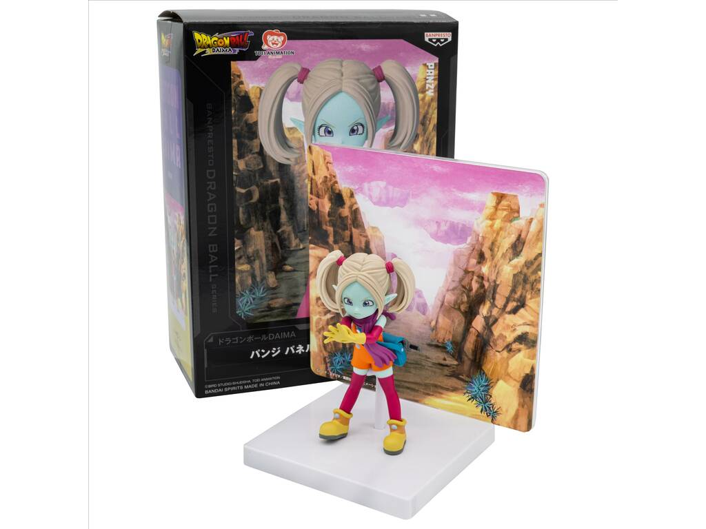 Dragon Ball Daima Figura Panzy com Painel 14 cm