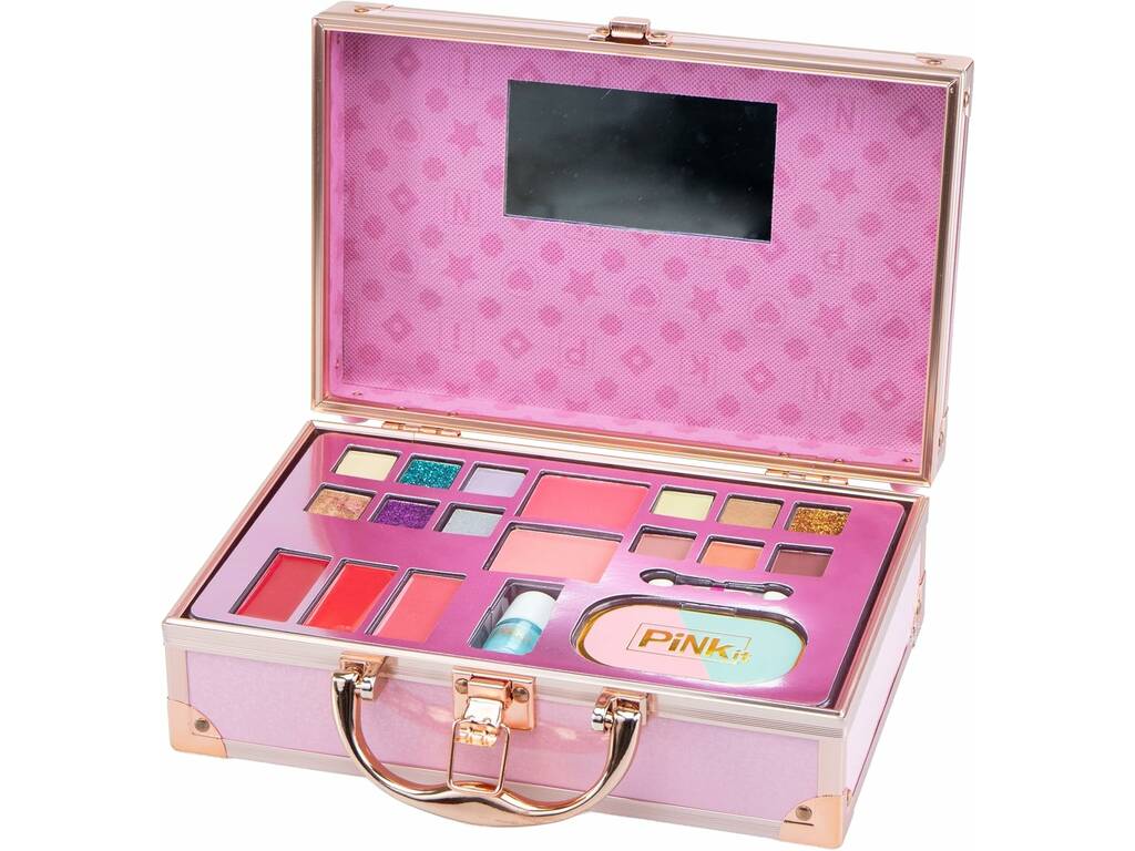 Pink It Maleta de Maquilhagem de Viagem com Espelho