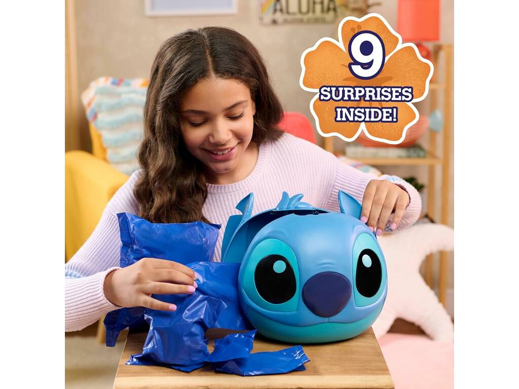 Disney Stitch Capsule mystère géante avec 9 surprises