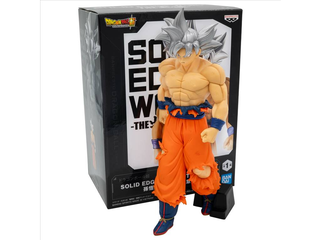 Dragon Ball Super Solid Edge Works Figura Son Goku Ultra Instinct 20 cm