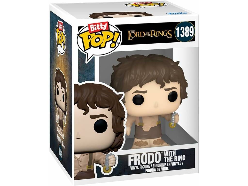 Funko Bitty Pop El Señor de los Anillos Pack Frodo con el Anillo y La Comarca