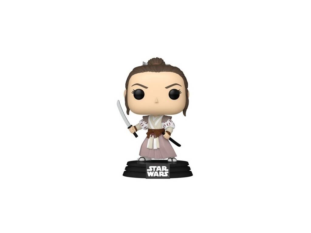 Funko Pop Star Wars Impressions Figura Rey Skywalker con Cabeza Oscilante