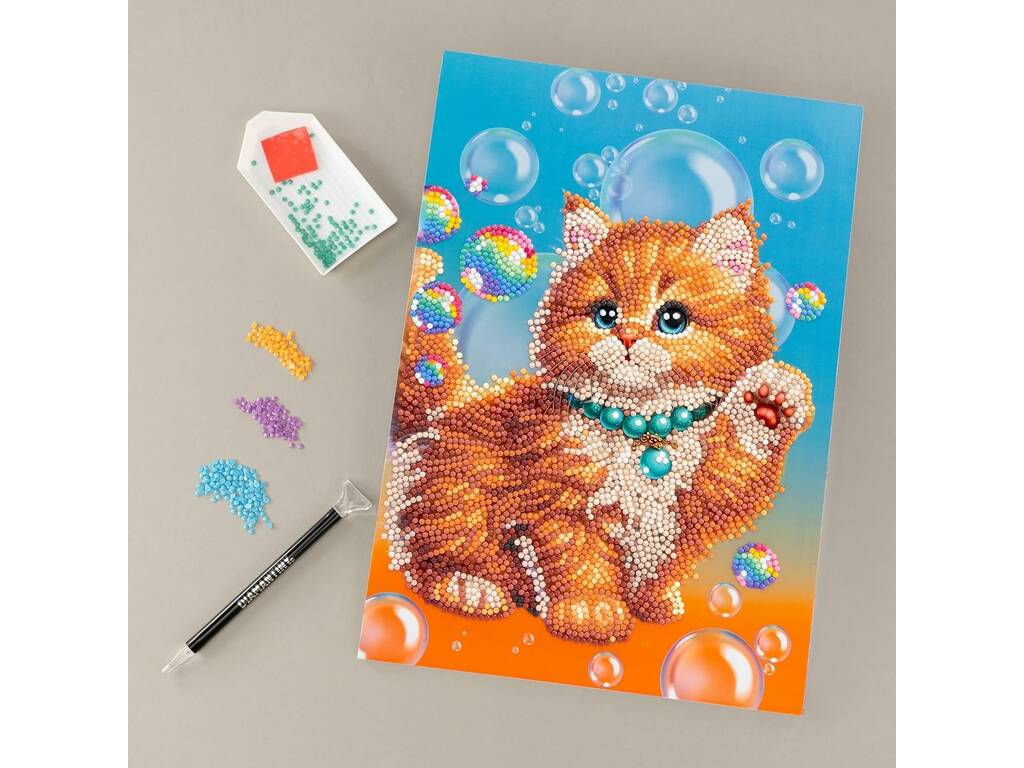 Diamantiny décorer avec des pierres précieuses Kitty Rosso