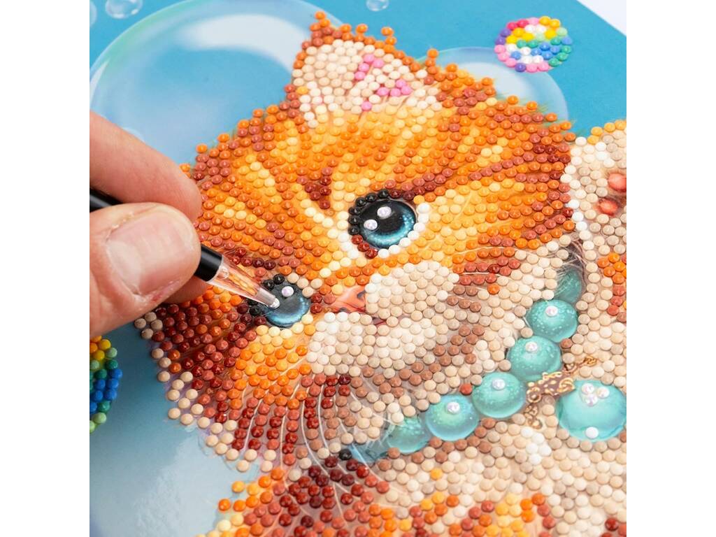 Diamantiny décorer avec des pierres précieuses Kitty Rosso