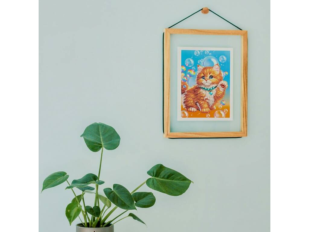 Diamantiny décorer avec des pierres précieuses Kitty Rosso